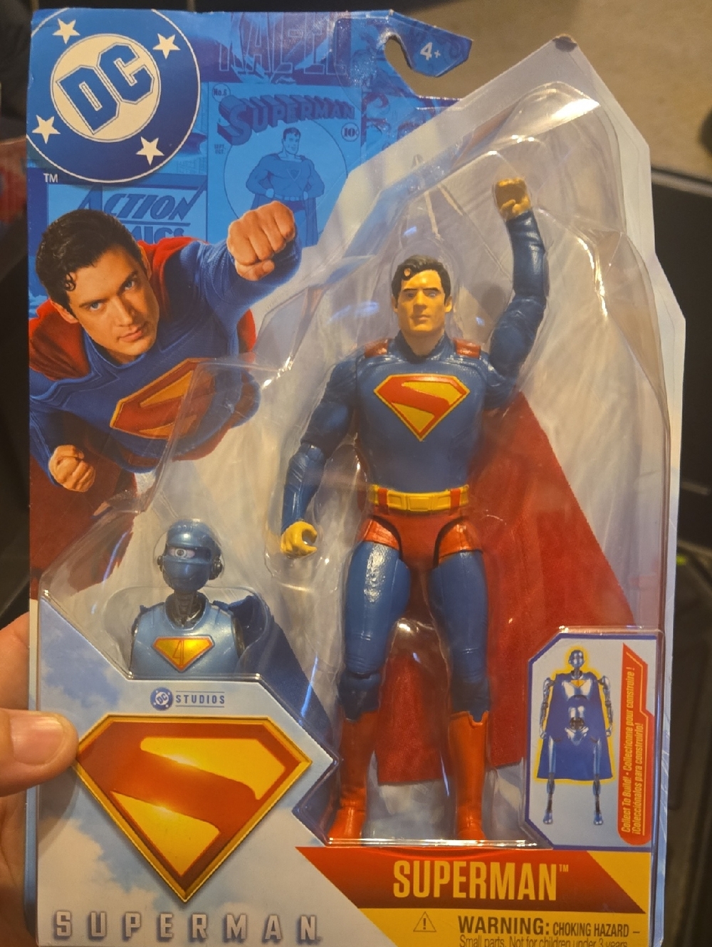 DC Superman Action Figure - Blue, Red & Yellow